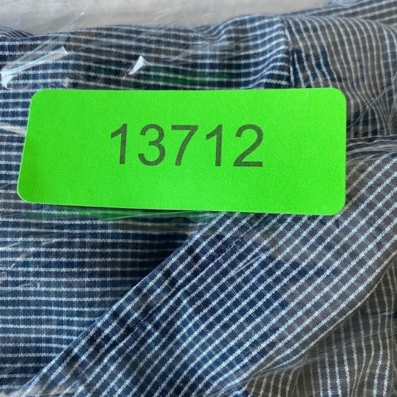 Tommy Hilfiger Men's Bluish-grey Graph Check Long Sleeve Button Up Shirt XXL - Picture 9 of 9